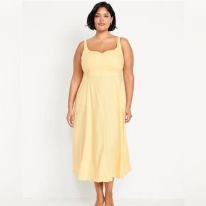 Old Navy Fit And Flare Midi Dress Xl Tall